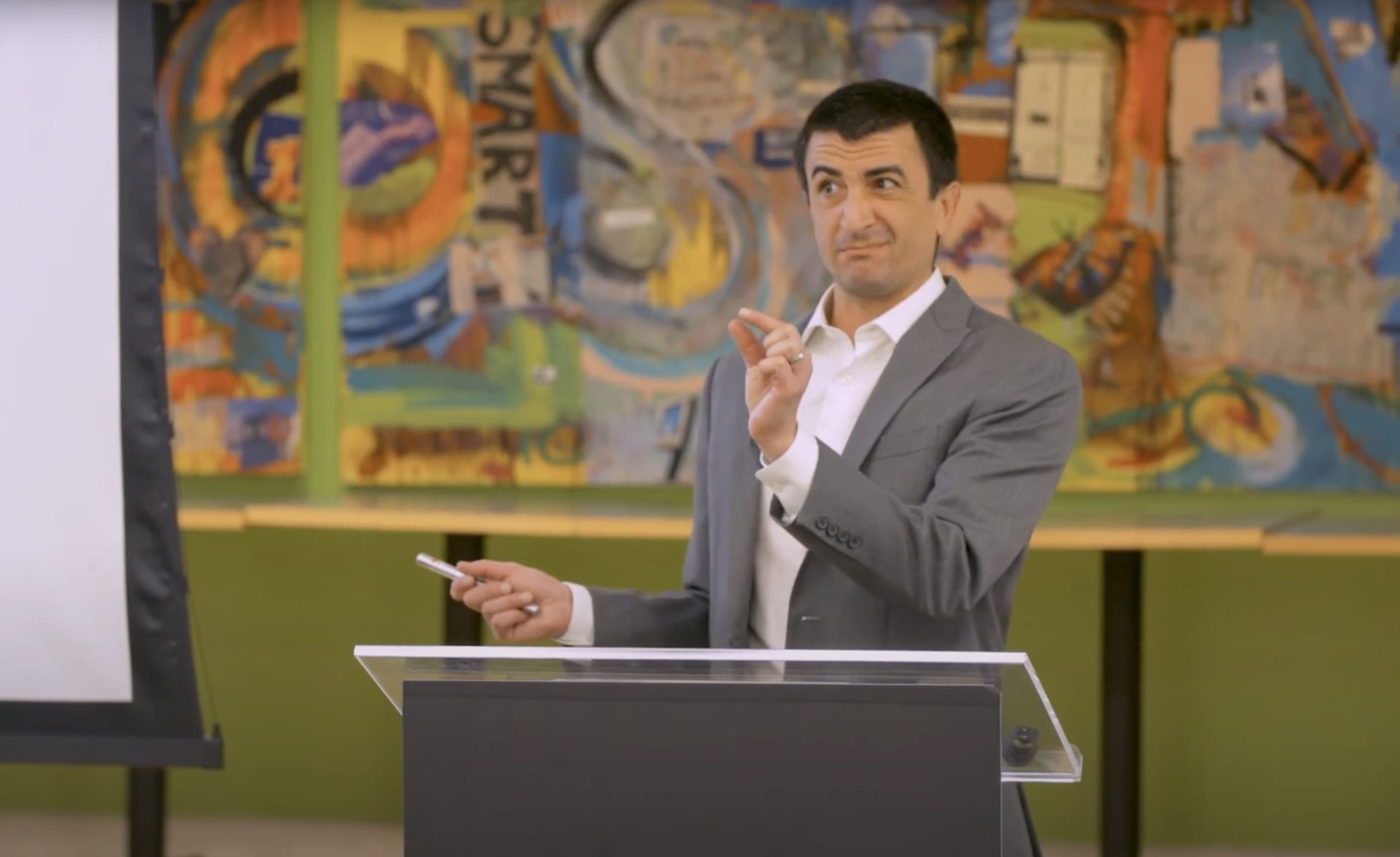 Paul Smith Rivas speaks at The Lab School